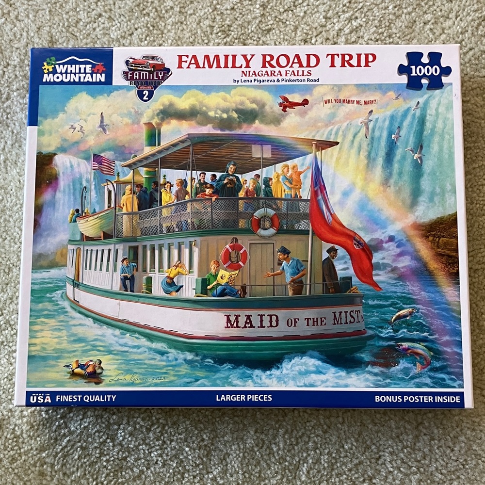 White Mountain Family Road Trip Niagara Falls Puzzle